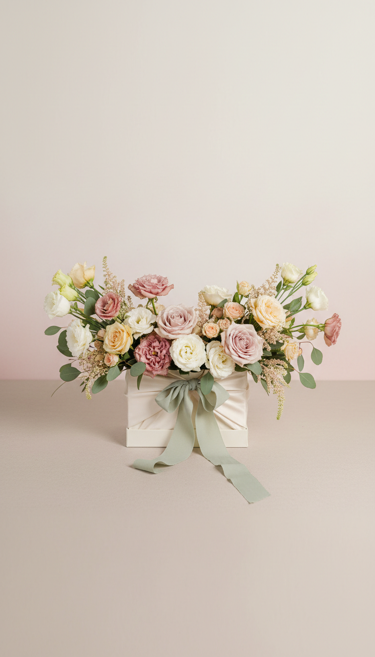 Sage Whisper Cascading Centerpiece