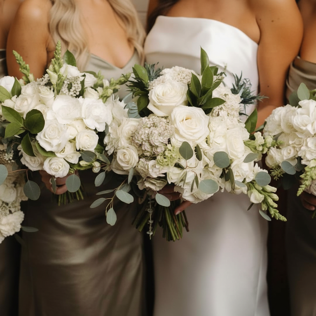 Cropped Wedding Bouquets